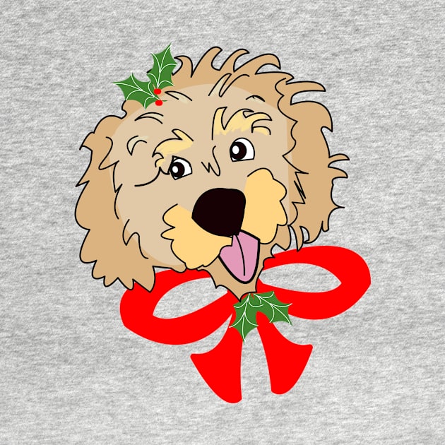 Christmas Cockapoo by designInk